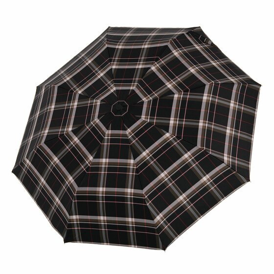 Doppler Manufaktur Classic Carbon Steel Pocket Umbrella 29 cm check brown