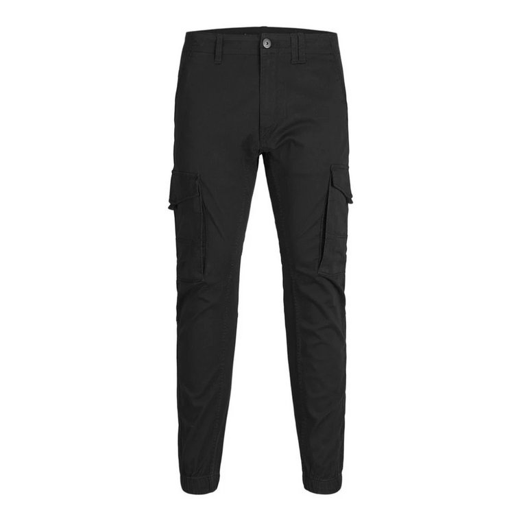 Jpstpaul Jjflake Cargo Noos Czarne Spodnie Jack & Jones