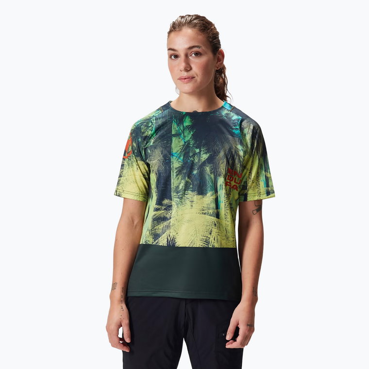 Koszulka rowerowa damska Endura Tropical Print Ltd ghillie green