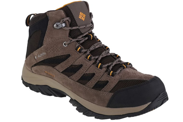 Columbia Crestwood Mid WP 1765381231, Męskie, Brązowe, buty trekkingowe, przewiewna siateczka, rozmiar: 41