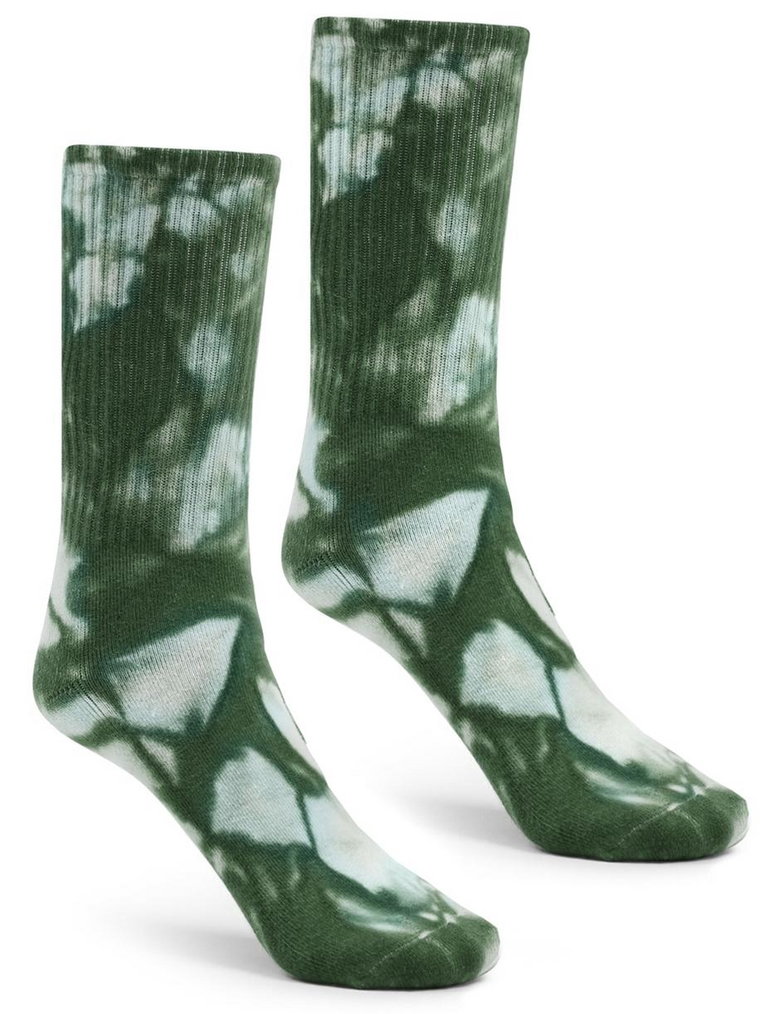 Długie Skarpetki Ciemne Zielone Urban Socks Tie Dye