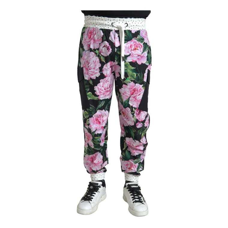 Peony Bawełniane Spodnie Joggers Dolce & Gabbana