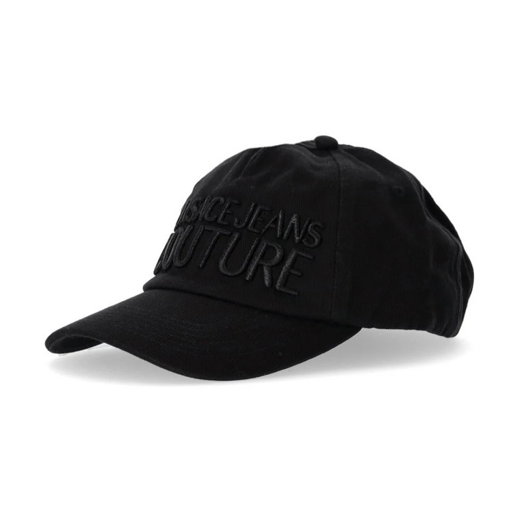 Versace Jeans Couture Czarny Baseball CAP With Logo Versace Jeans Couture