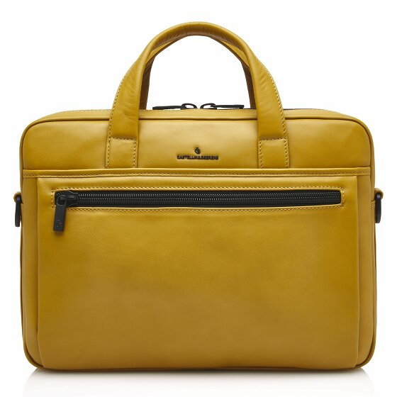 Castelijn & Beerens Nappa X Charlie Briefcase RFID Leather 41 cm Komora na laptopa yellow
