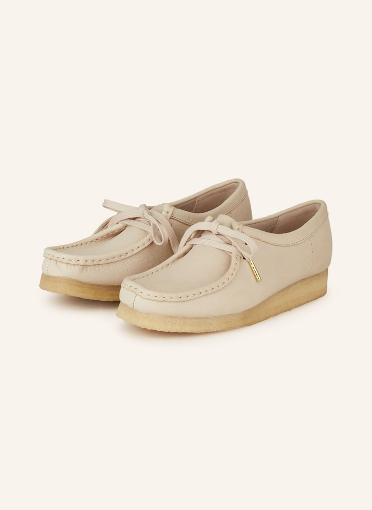 Clarks Originals Botki Zamszowe Wallabee beige