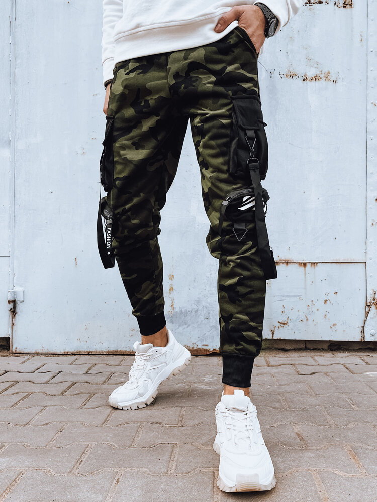 Spodnie męskie bojówki zielone Dstreet UX4201