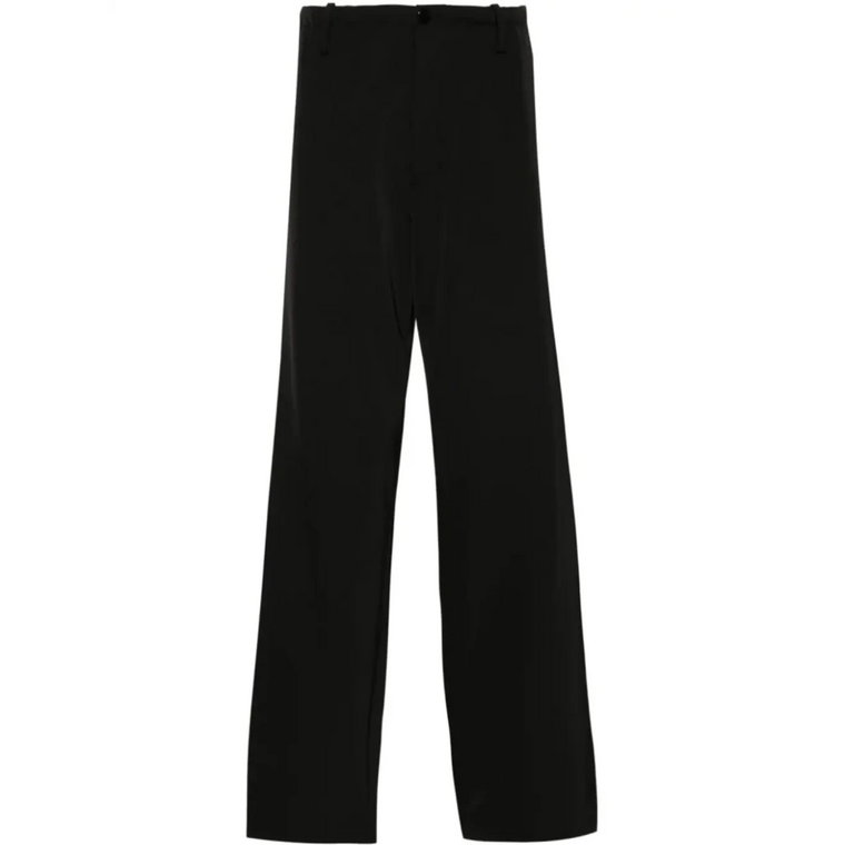 Czarne Proste Spodnie MM6 Maison Margiela