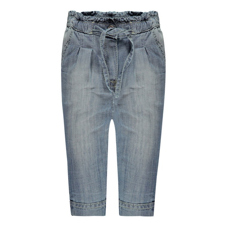 Dziewczęce Spodnie Długie Jeansowe, niebieski, rozmiar 56