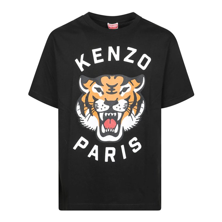 T-shirt z nadrukiem tygrysa Kenzo