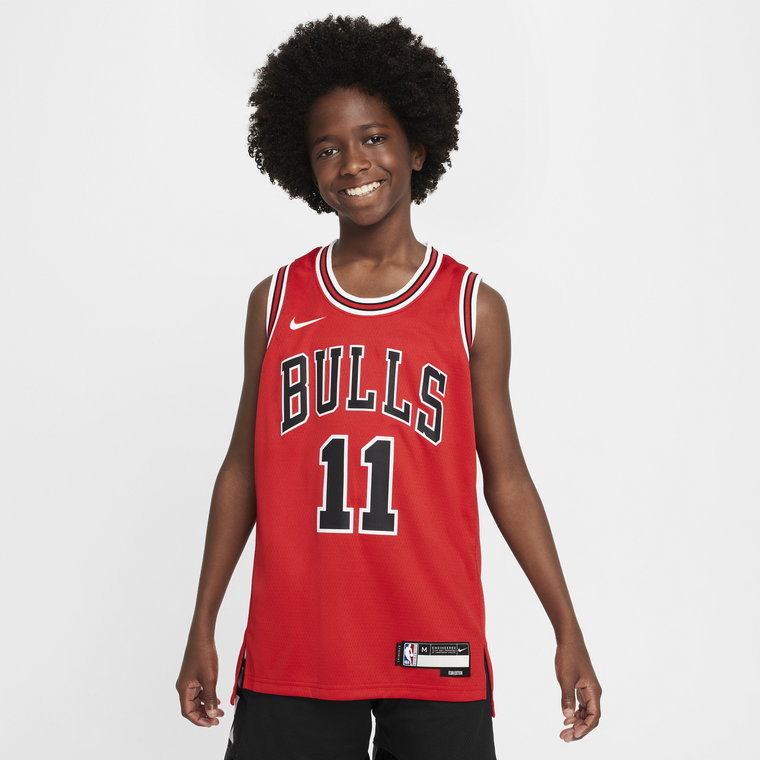Koszulka dla dużych dzieci Nike NBA Swingman Chicago Bulls 2023/24 Icon Edition - Czerwony