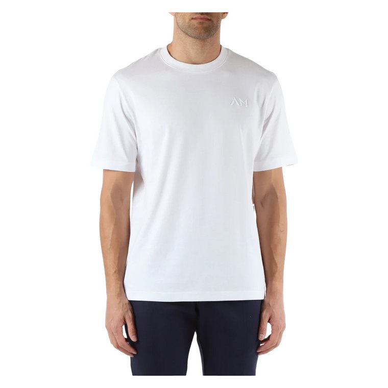 T-shirt z bawełny w luźnym fasonie z haftem logo Antony Morato