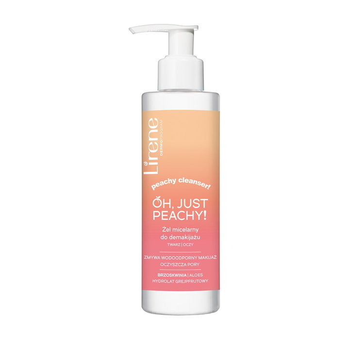 LIRENE OH JUST PEACHY ŻEL MICELARNY DO DEMAKIJAŻU TWARZY I OCZU 145ML