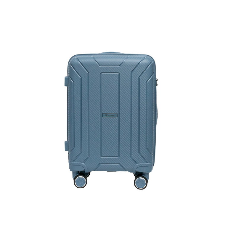 Mała walizka podróżna VEZZE z Policarbon Niebieska