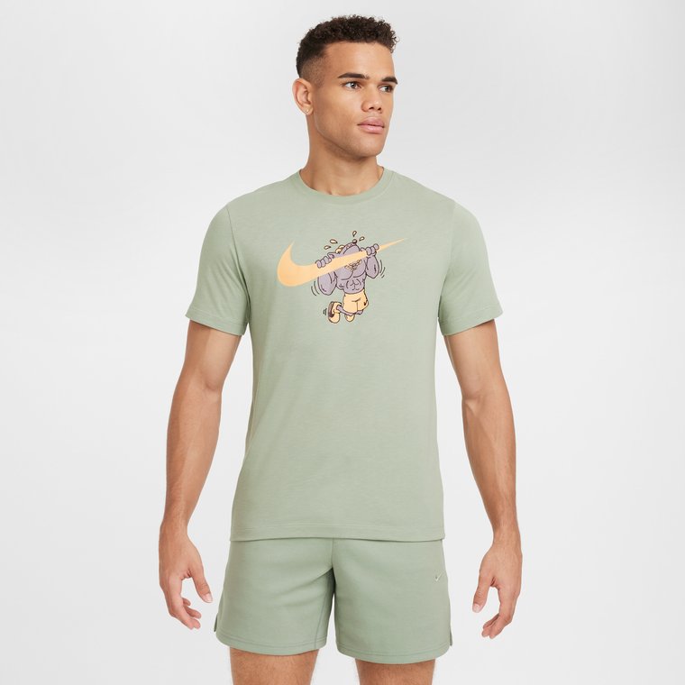 Męski T-shirt do fitnessu Nike Dri-FIT - Zieleń