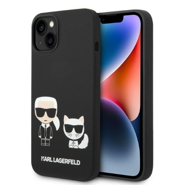 Karl Lagerfeld KLHMP14SSSKCK iPhone 14 6,1" hardcase czarny/black Liquid Silicone Karl & Choupette Magsafe