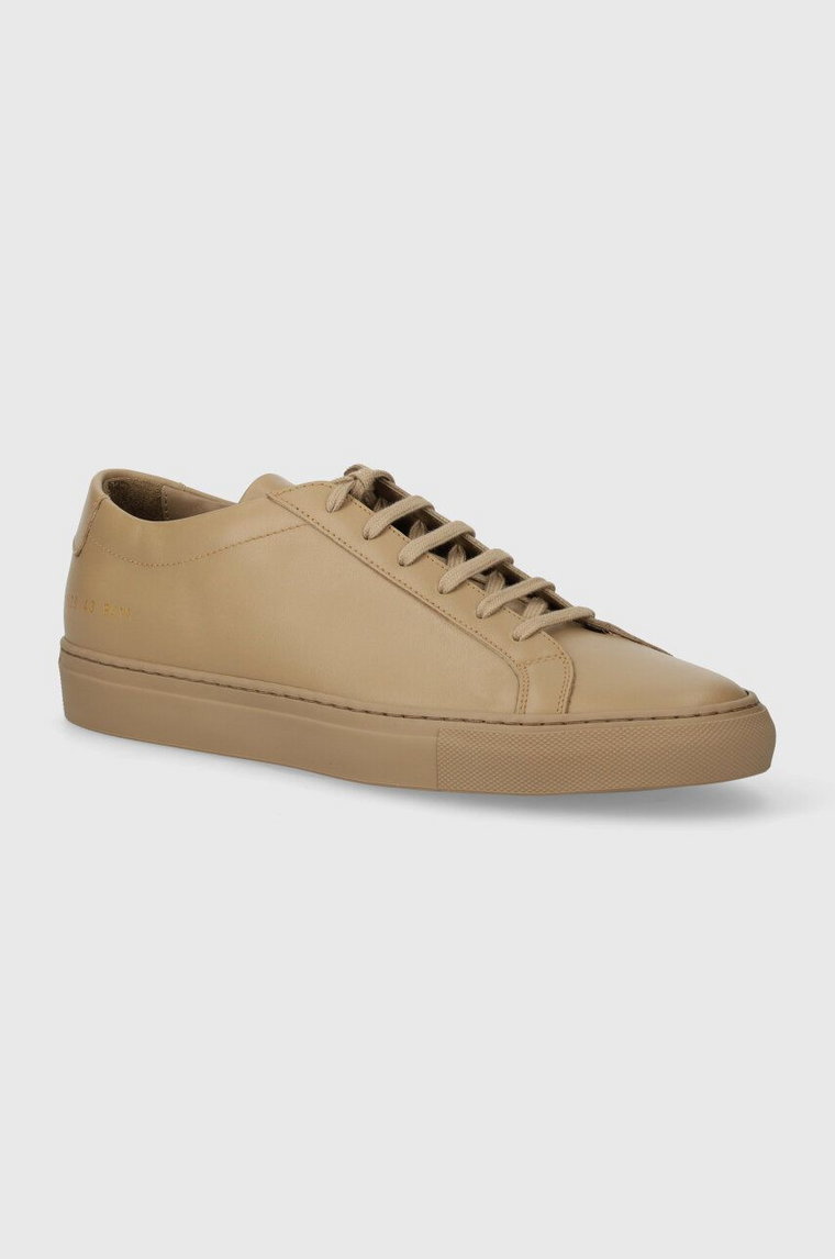 Common Projects sneakersy skórzane kolor beżowy 1528