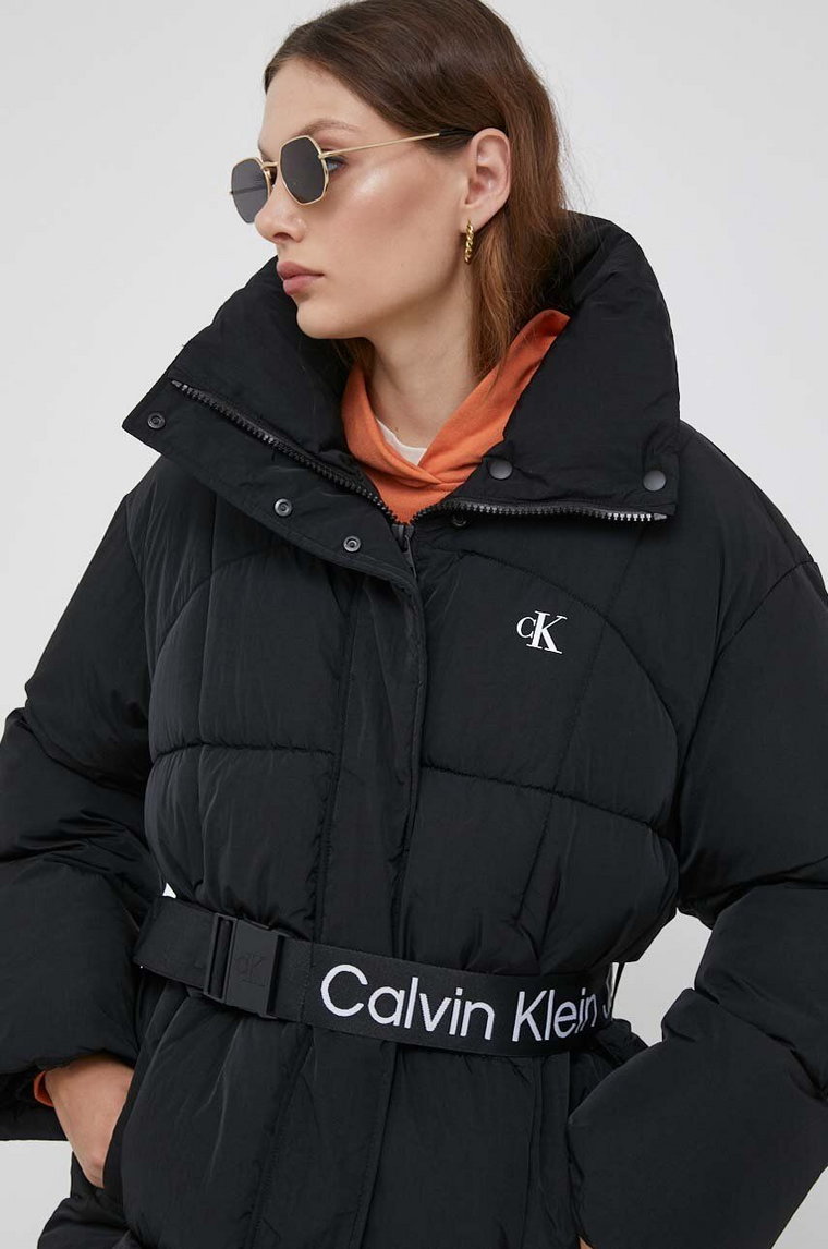 Calvin Klein Jeans kurtka damska kolor czarny zimowa