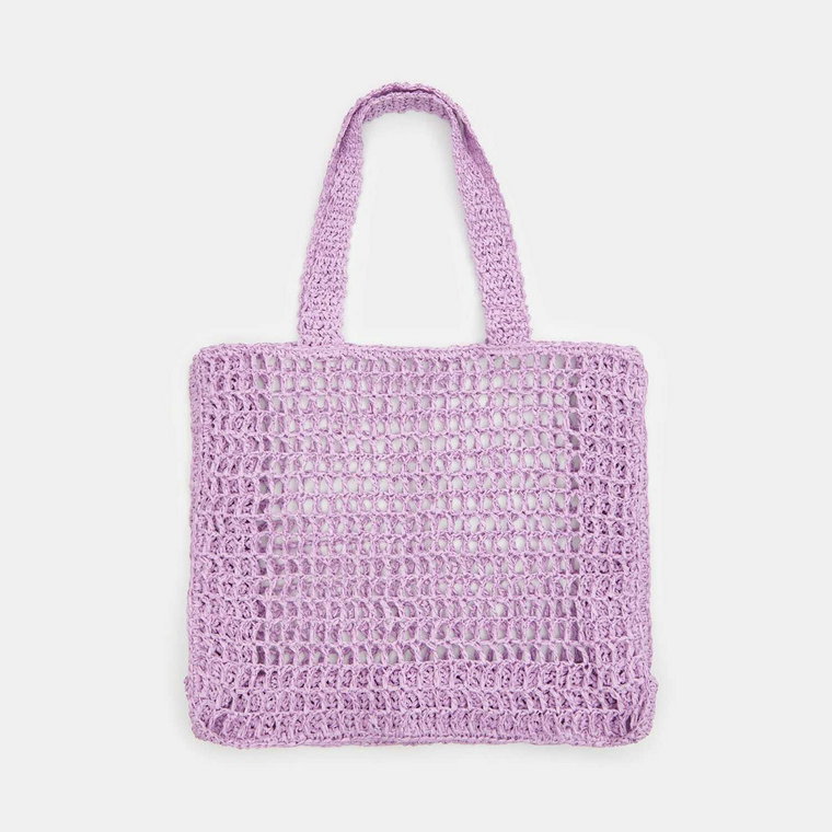 Sinsay - Torba shopper - Fioletowy