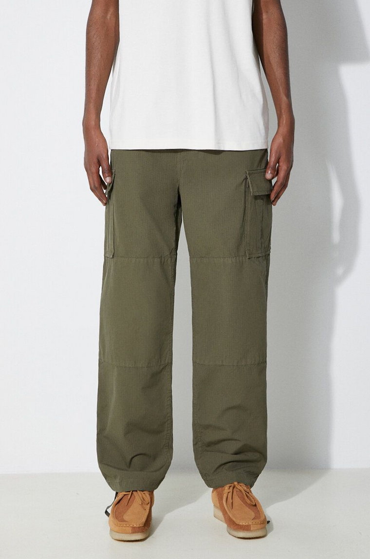 Stan Ray spodnie bawełniane Cargo Pant kolor zielony w fasonie cargo CE2404263