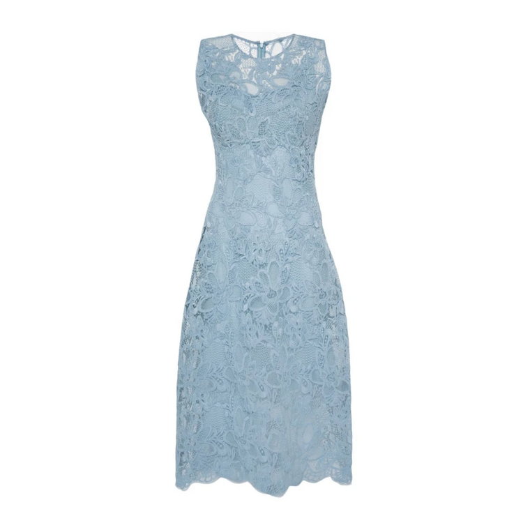 Dusty Blue Sukienka Midi Ermanno Scervino