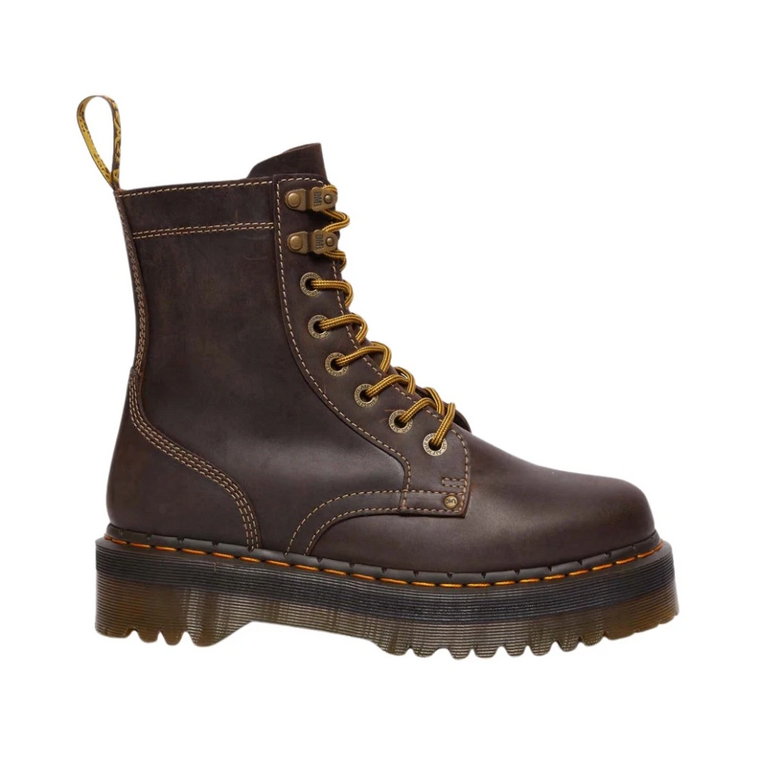 Ciemnobrązowe sztyblety Crazy Horse Jadon Arc Dr. Martens