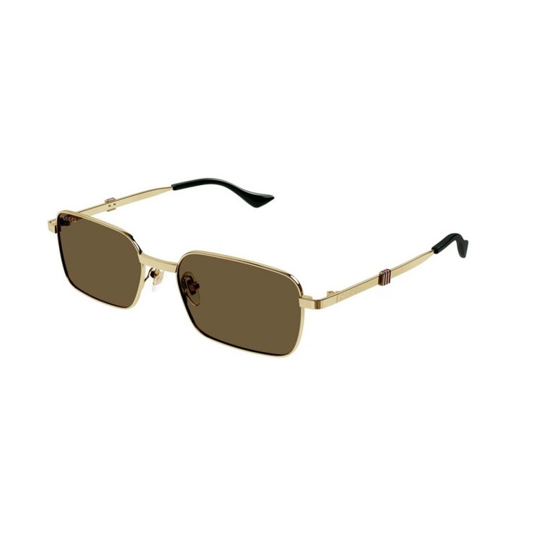 Złote Brązowe Okulary Gg1495S 002 Gucci