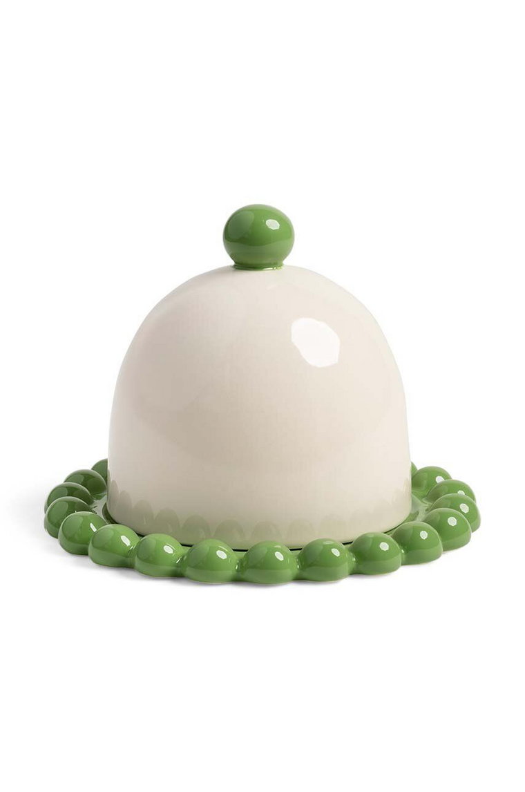 &k amsterdam maselniczka Butter Dish Perle Green