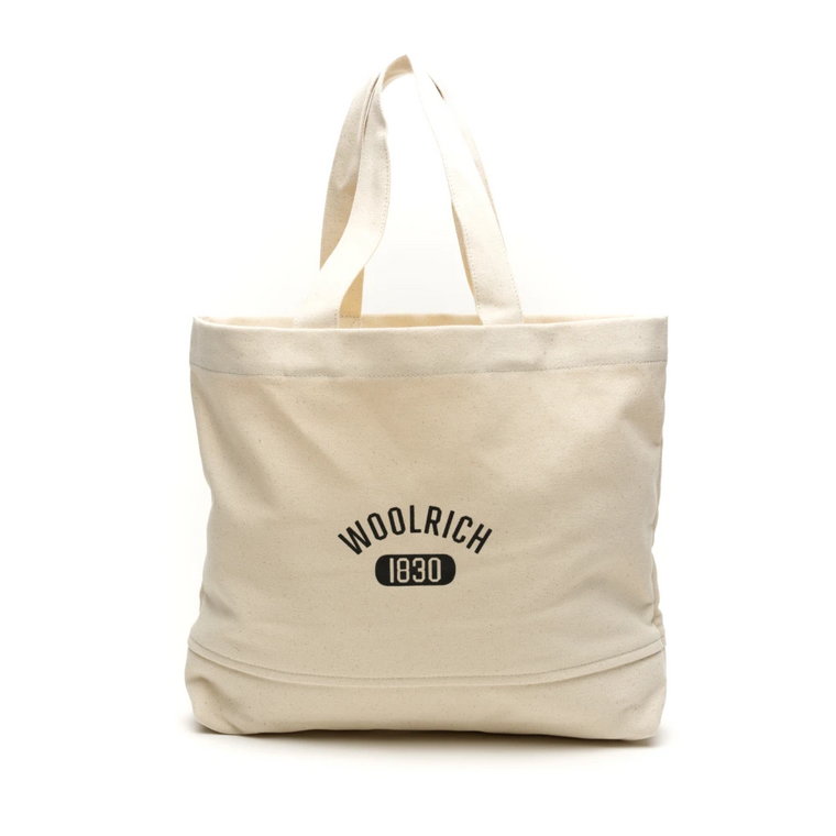 Beige Shopper Tote Bag Woolrich