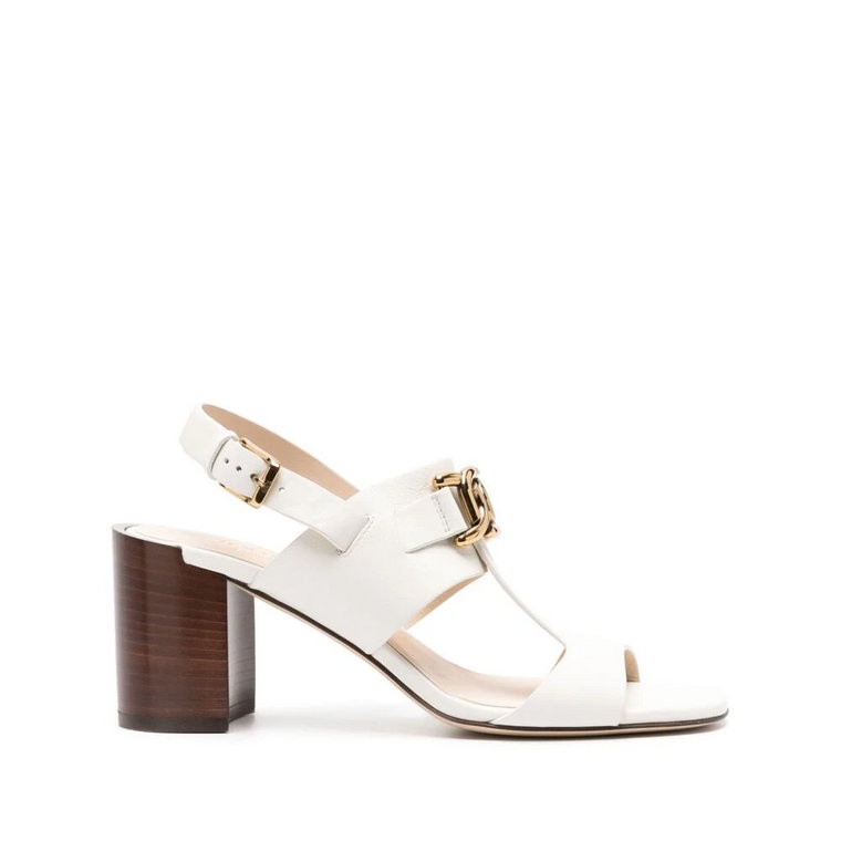 Białe Skórzane Buty Slingback Tod's