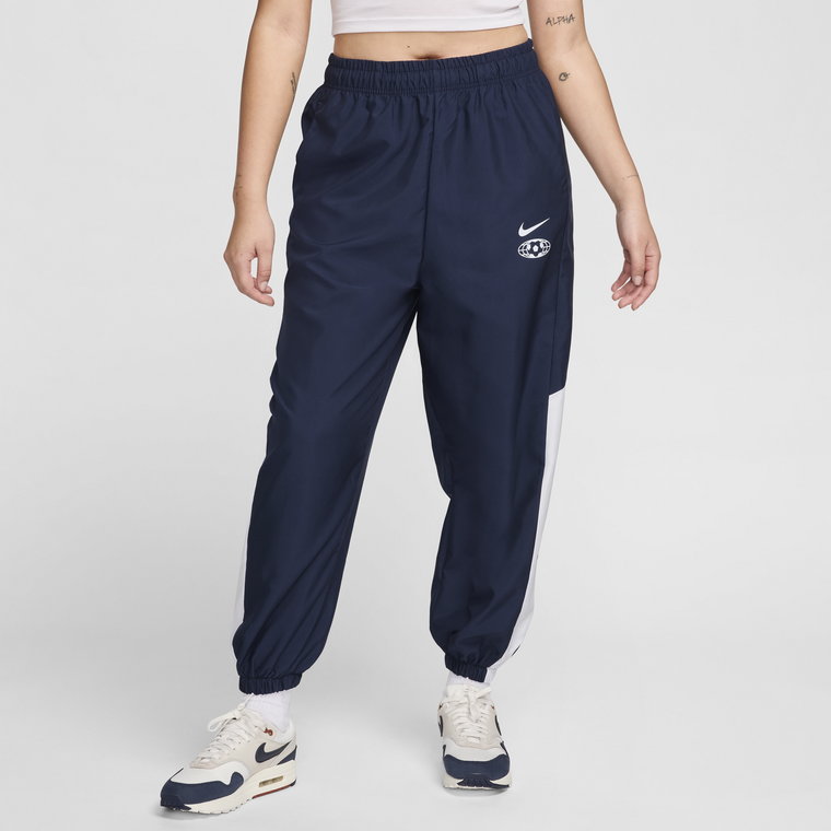 Damskie joggery z tkaniny Nike Sportswear - Różowy