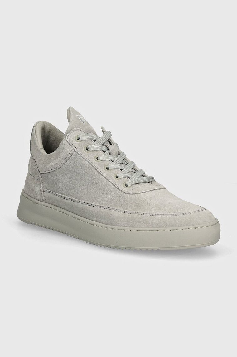 Filling Pieces sneakersy zamszowe Low Top Suede All Grey kolor szary 10122791783