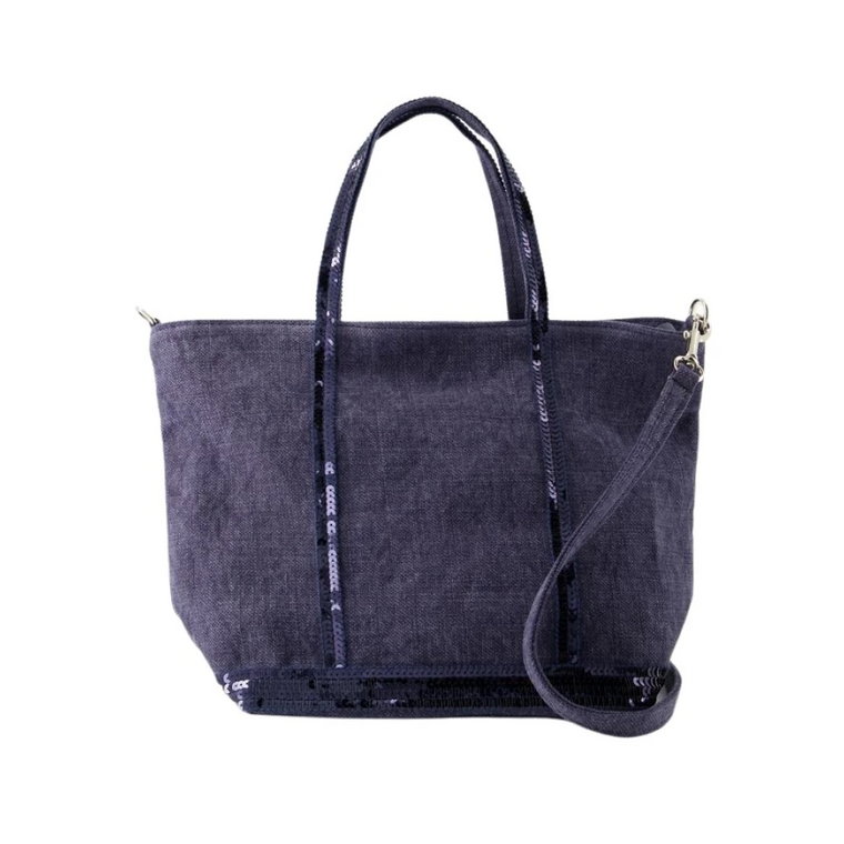 Niebieska Torba Shopper - Materiał lniany Vanessa Bruno