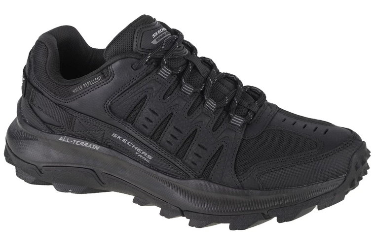 Skechers Equalizer 5.0 Trail-Solix 237501-BBK, Męskie, Czarne, buty trekkingowe, skóra licowa, rozmiar: 40