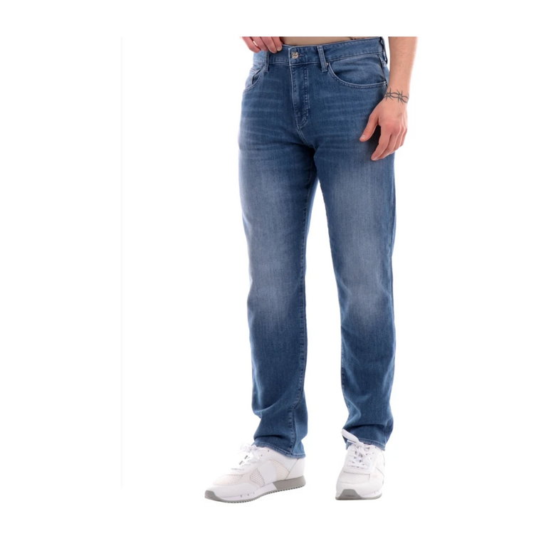 Indigo Regular Fit Denim Jeans Armani Exchange