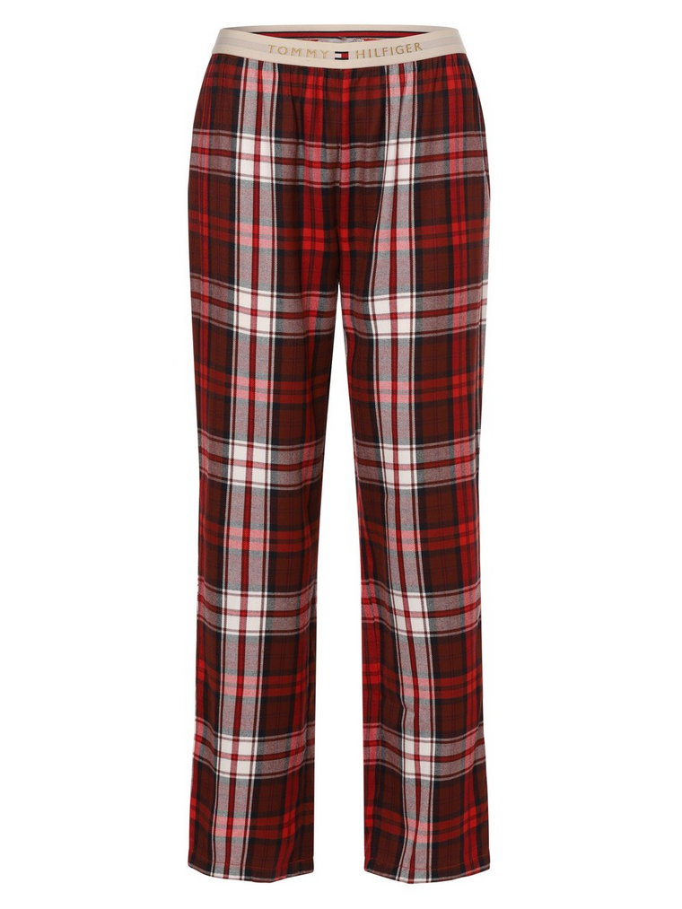 Tommy Hilfiger - Damskie spodnie od piżamy, niebieski|czerwony|biały