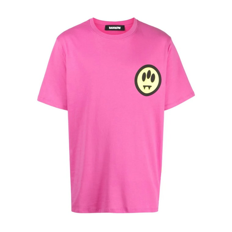 Fuchsia T-shirty i Pola z nadrukiem logo Barrow