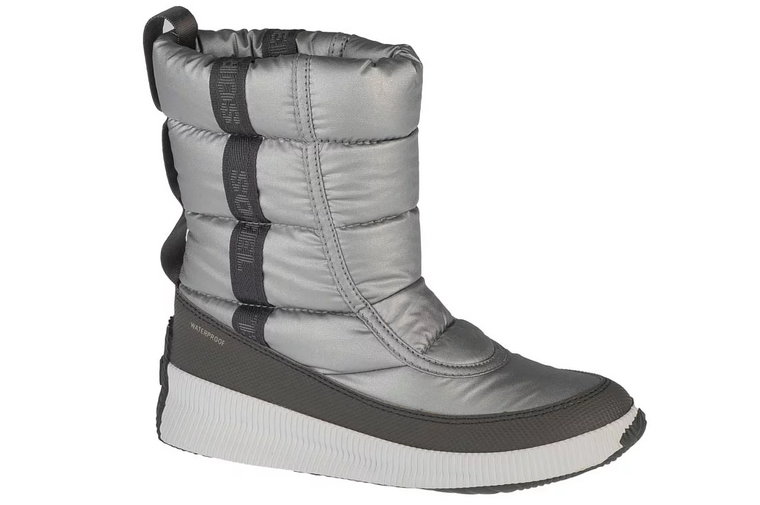 Sorel Out N About Puffy Mid 1876891034, Damskie, Szare, śniegowce, nylon, rozmiar: 36