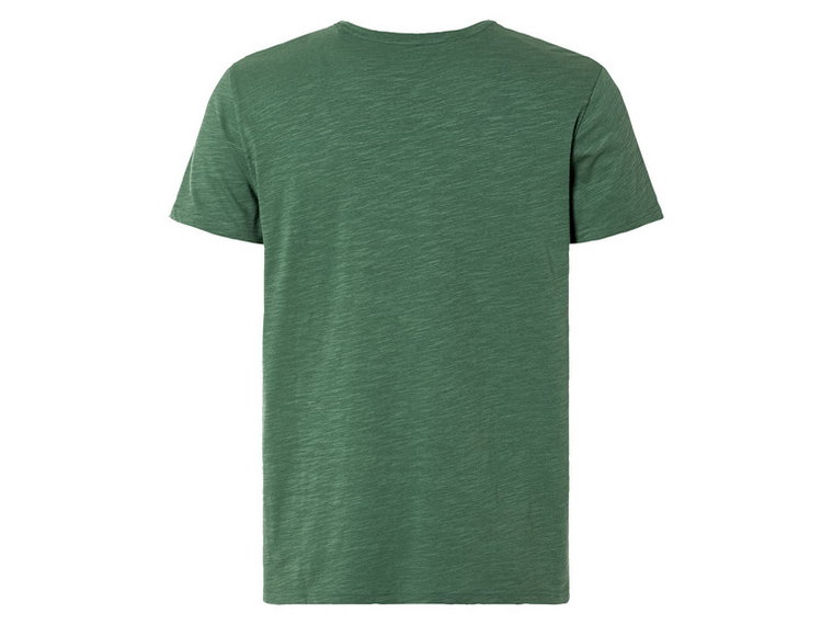 LIVERGY T-shirt męski z bawełny, z nadrukiem (S (44/46), Zielony)