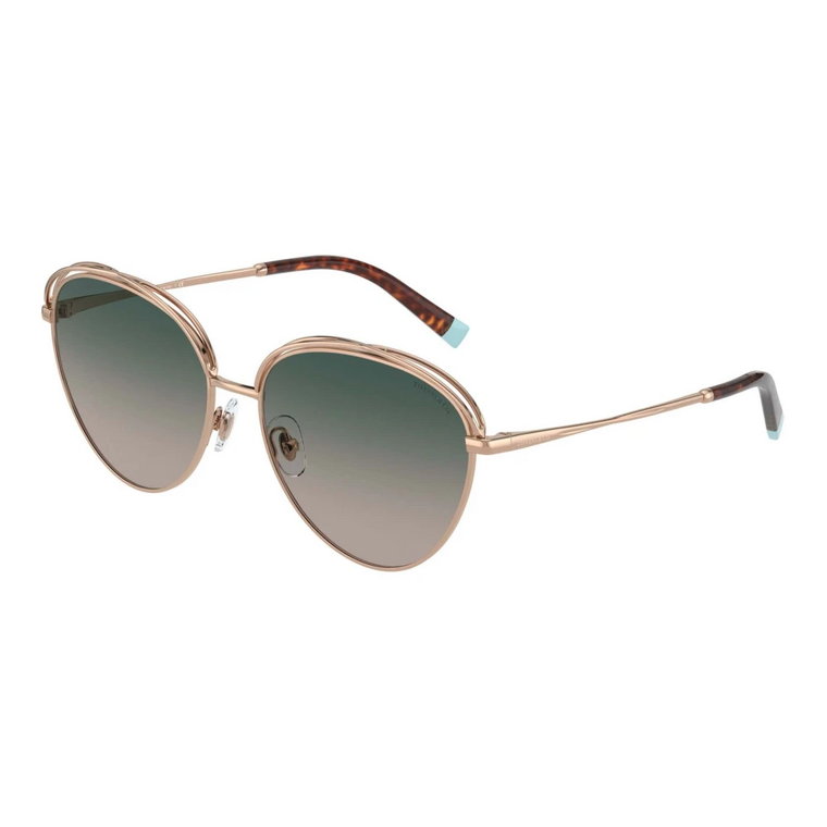 Rose Gold/Green Shaded Sunglasses Tiffany