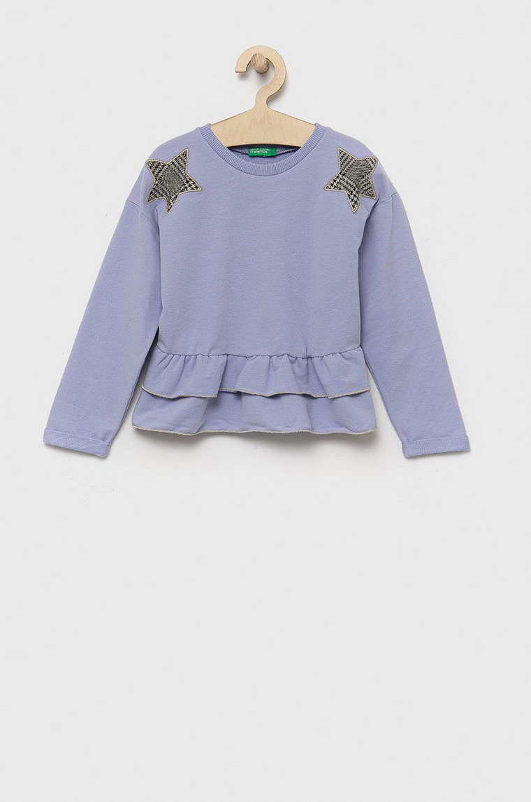United Colors of Benetton bluza dziecięca z aplikacją