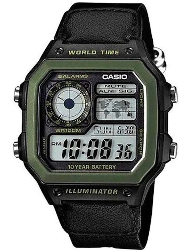 Zegarek marki Casio model AE-1200WHB kolor Czarny. Akcesoria męski. Sezon: Cały rok