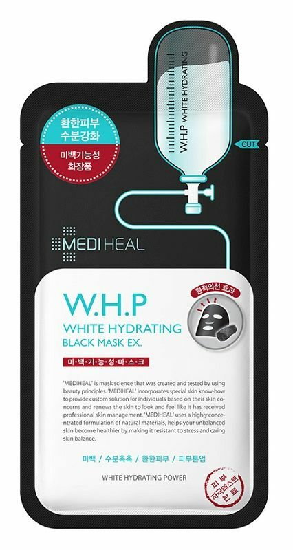 Mediheal W.H.P. - czarna maska nawilżająco-wybielająca 25ml