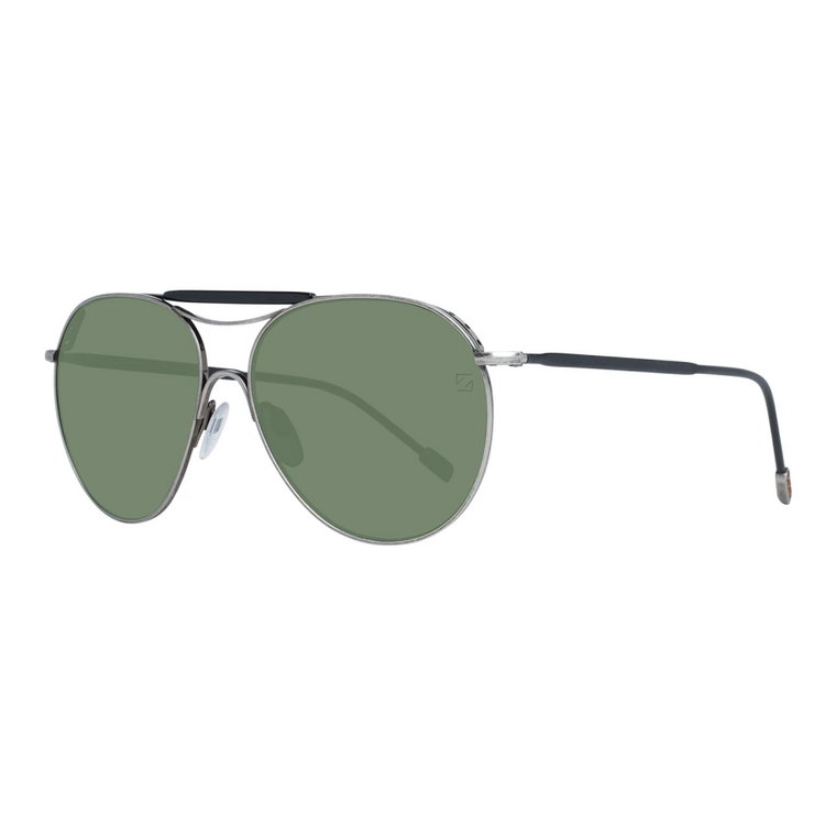 Szare Okulary Aviator dla Mężczyzn Ermenegildo Zegna