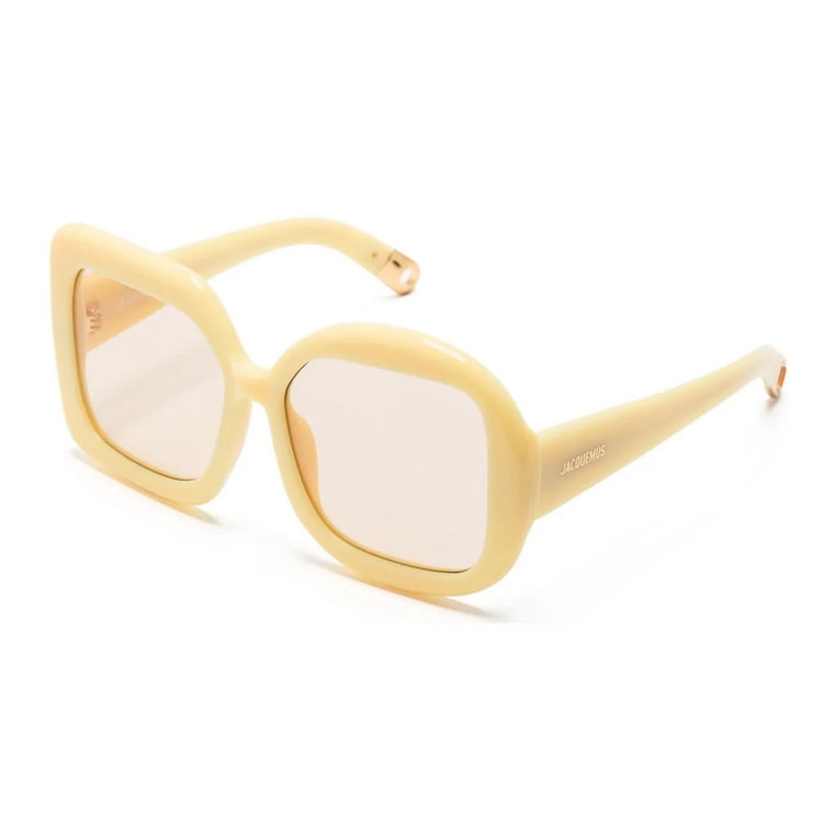 Żółte Sorbetowe Okulary Jacquemus