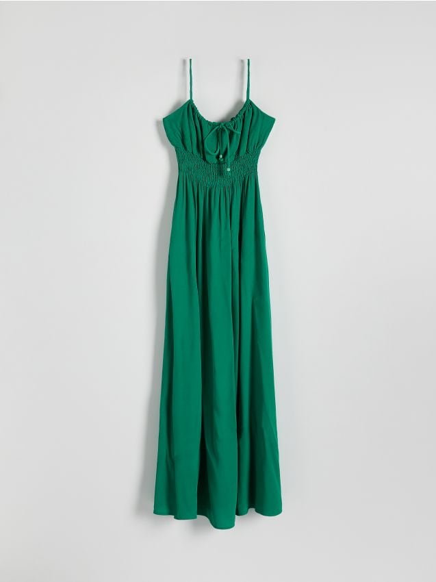 Reserved - Sukienka z wiskozy - zielony