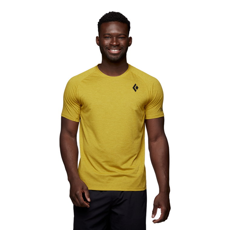 Męska koszulka Black Diamond Lightwire Tech T-shirt citronelle - XL