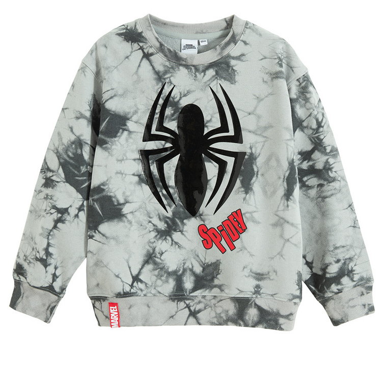 Cool Club, Bluza chłopięca, szara, Spider-Man