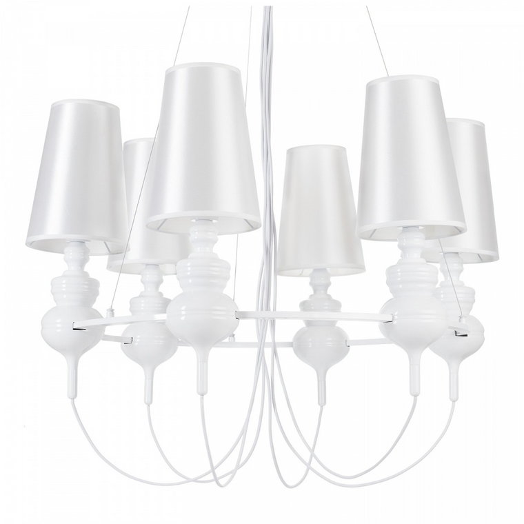 Lampa wisząca queen-6 biała kod: ST-7105-6S white