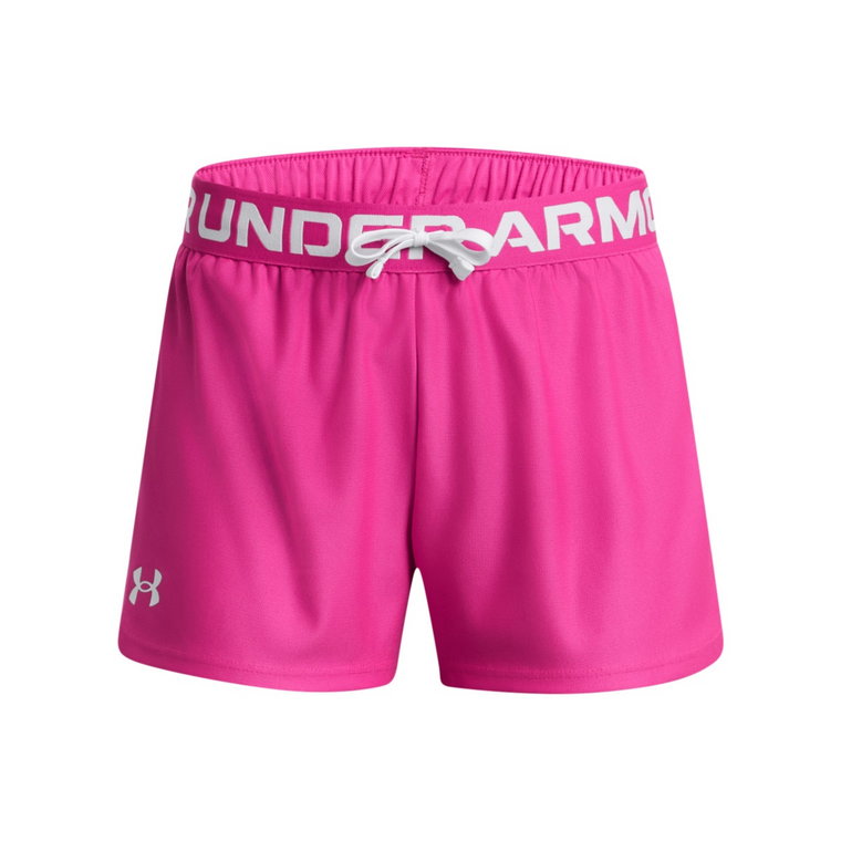 Dziewczęce spodenki treningowe Under Armour Play Up Solid Shorts - różowe