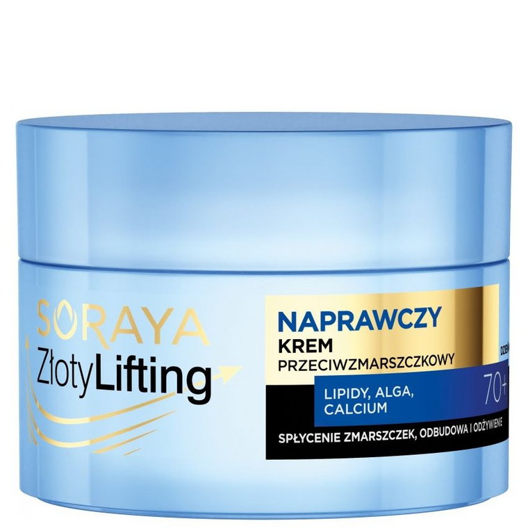 Soraya Złoty Lifting Naprawczy krem przeciwzmarszczkowy 70+ 50ml